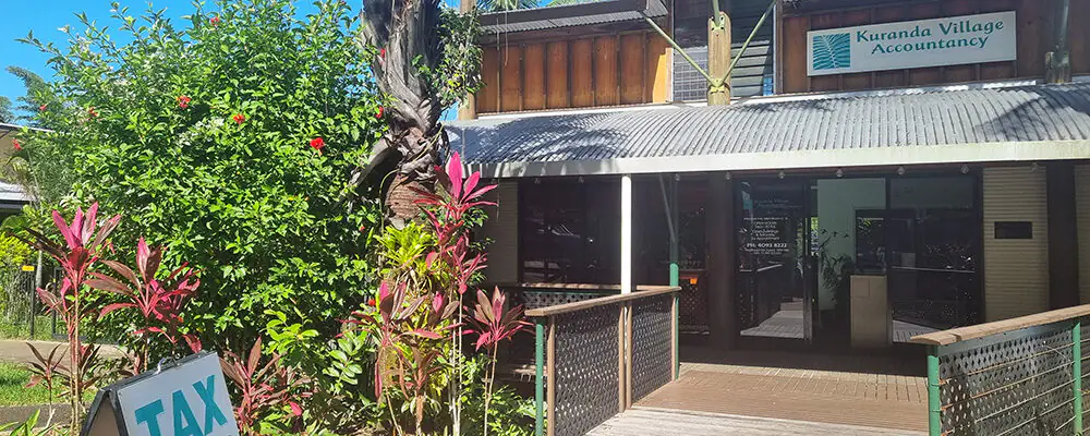 The Kuranda Village Accountancy office on Rob Veivers Drive, Kuranda