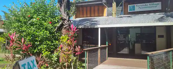 The Kuranda Village Accountancy office on Rob Veivers Drive, Kuranda