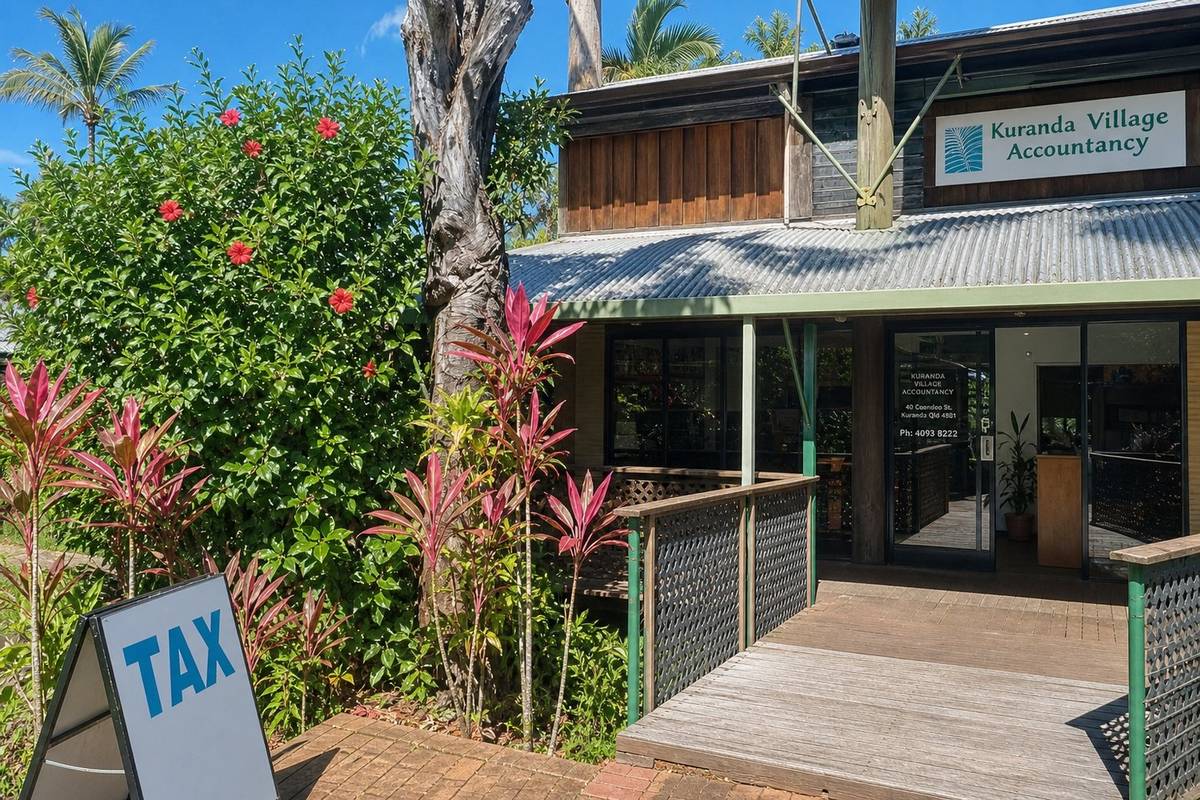 The Kuranda Village Accountancy office on Rob Veivers Drive